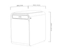 beflo Galena Desk Cabinet Dimensions