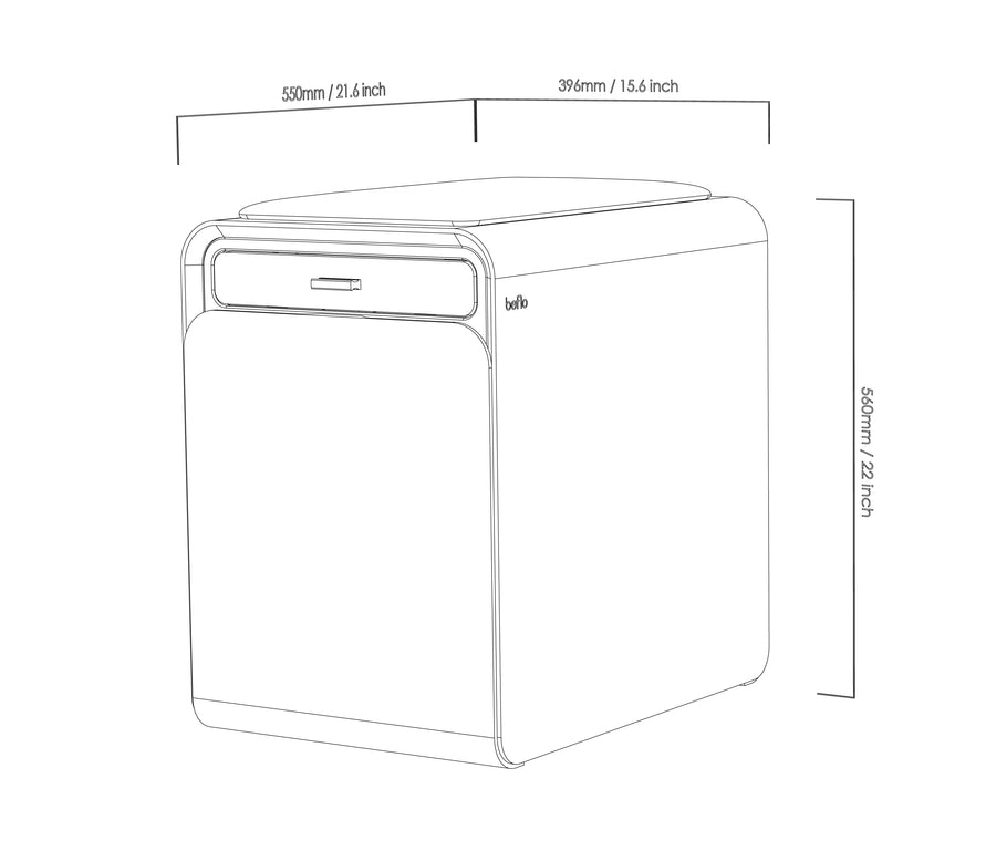 beflo Galena Desk Cabinet Dimensions